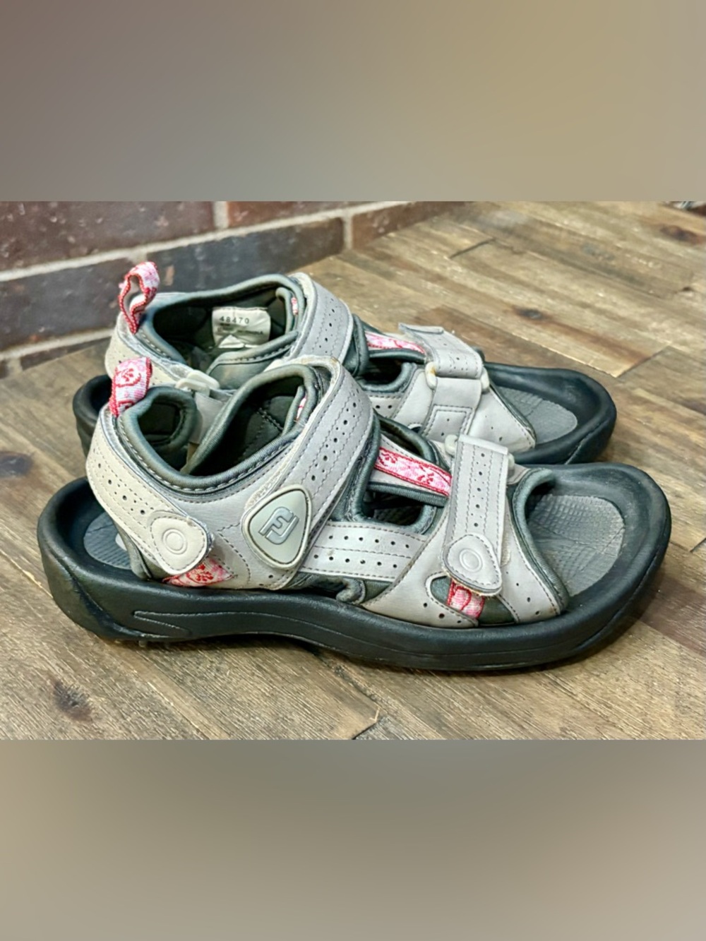 FootJoy Indiana Women's Golf Sandals - taupe/gray - Size 8